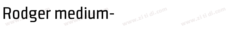 Rodger medium字体转换